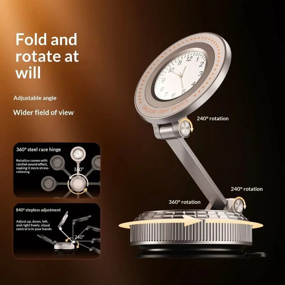 Strong Magnetic Adsorption Foldable Car Phone Holder Stable Phone Fixing Foldable Structure Magnetic Car Phone Holder Zpaxo