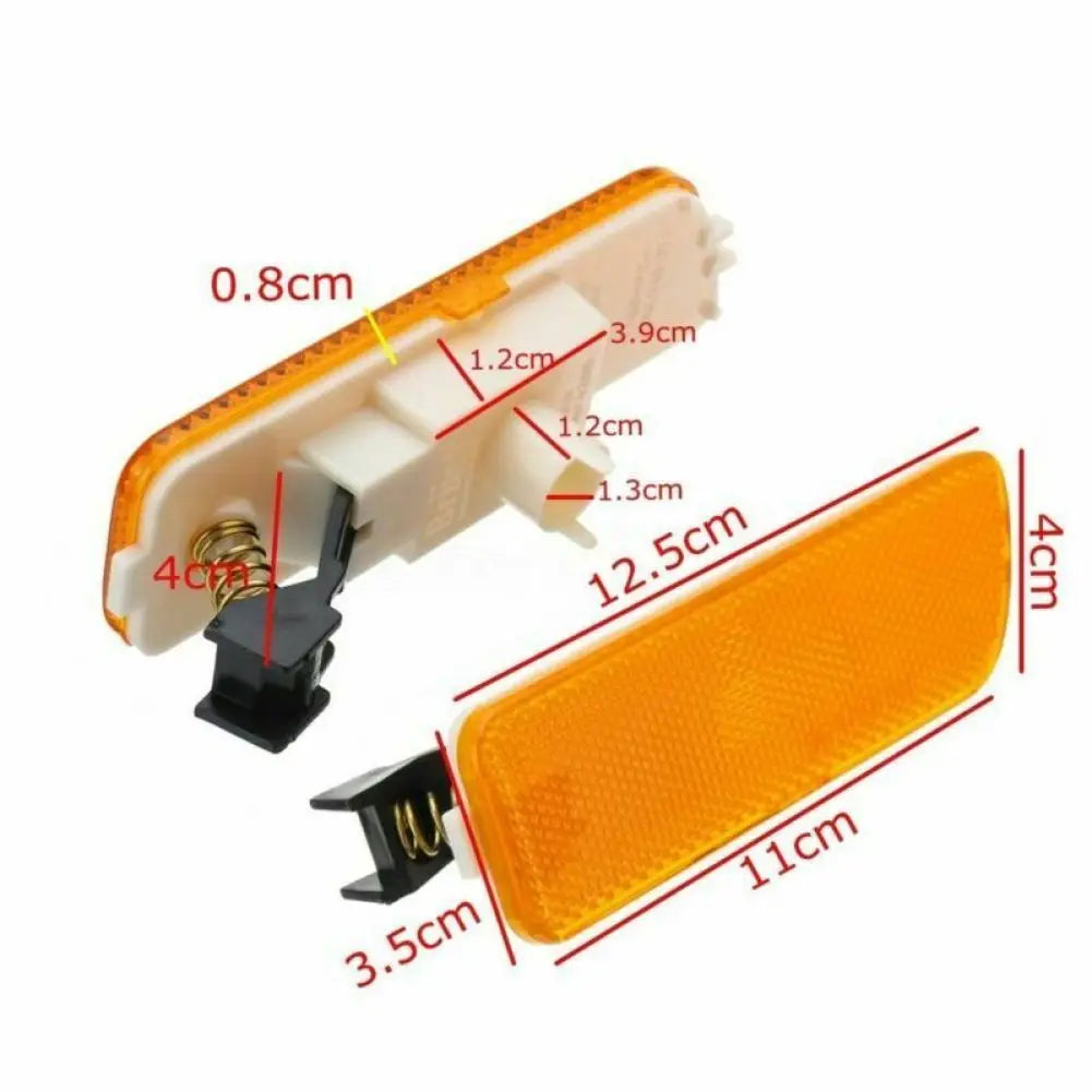 1 Pair Car Front Bumper Side Marker Lights Indicators Left Right Turn