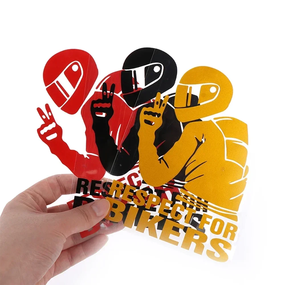 3D Reflective Biker Vinyl Sticker – Car & Motorcycle Decal