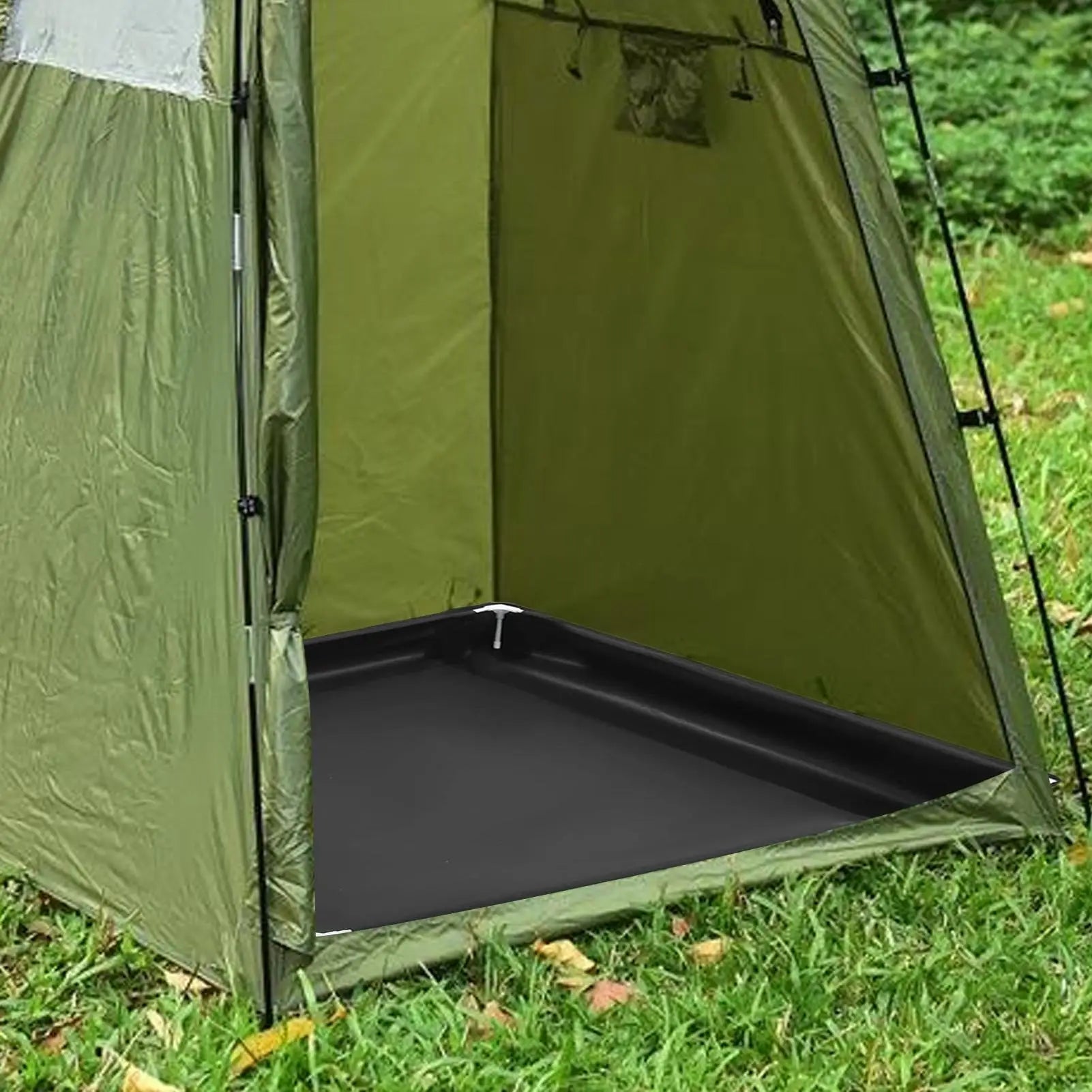 Shower Pan Drain Outdoor Standing Bath Floor Base Portable Foldable