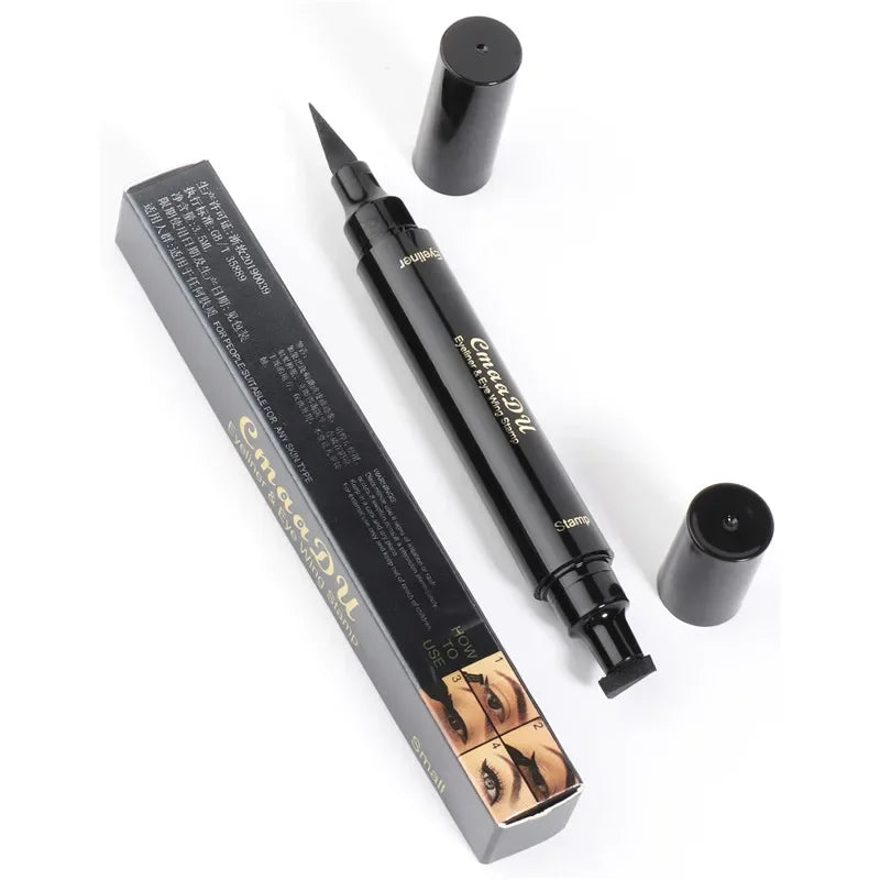 1 Big Seal Stamp Liquid Eyeliner Pen Waterproof Double Head Eyes