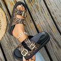 2026 Summer Fashionable Casual Fish Mouth Open Toe Hollow Out Zpaxo leopard print 38