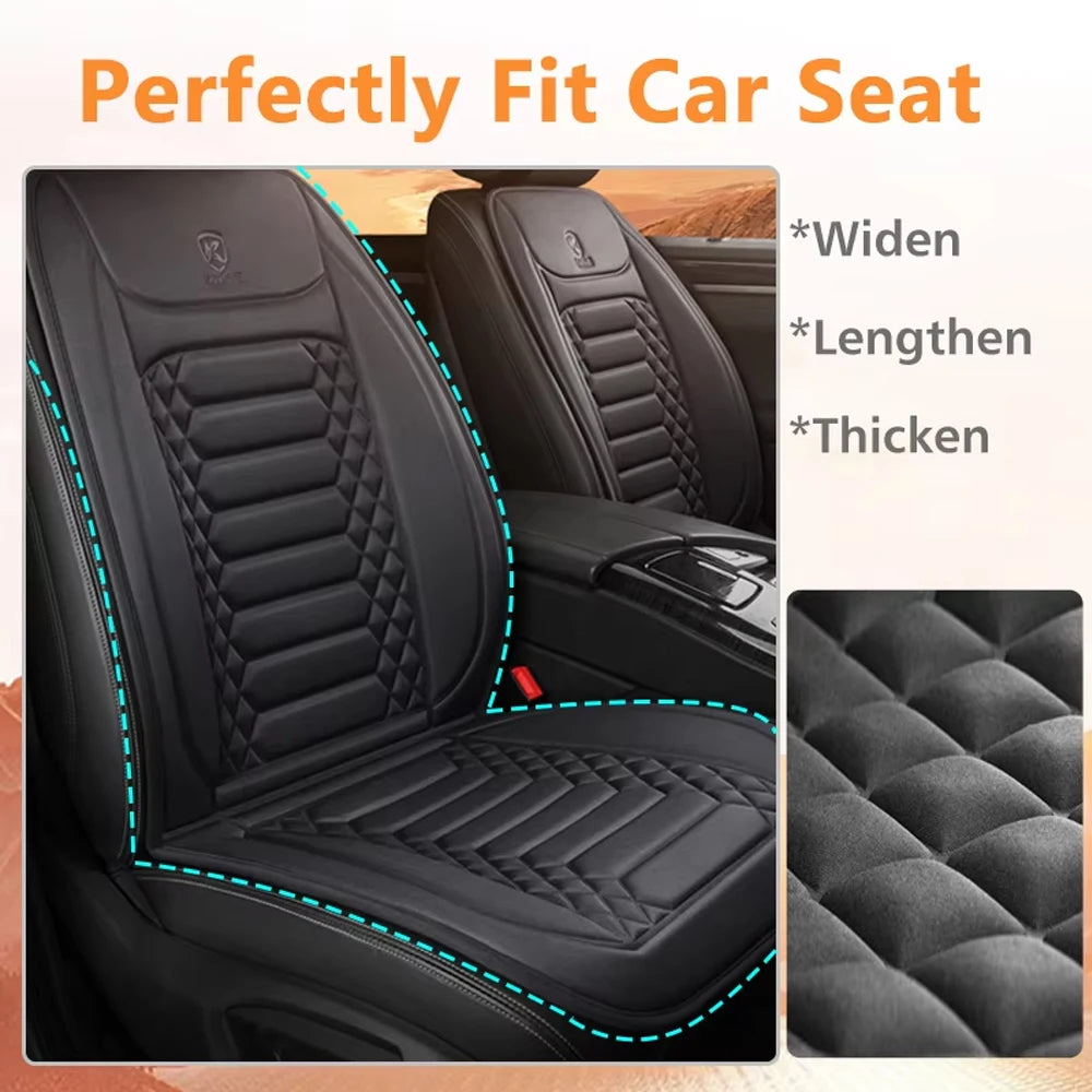 12V Heated Car Seat Cover Heating Pad Fast Car Seat Heater Flannel Heated Cars Seat Protector Seat Heating Cover Car Accessories Zpaxo