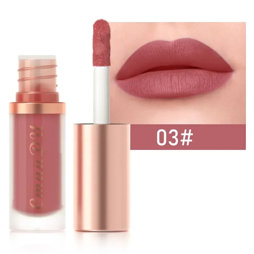 Waterproof Matte Velvet Lip Glaze Moisturizing Long Lasting Non-stick Zpaxo 3
