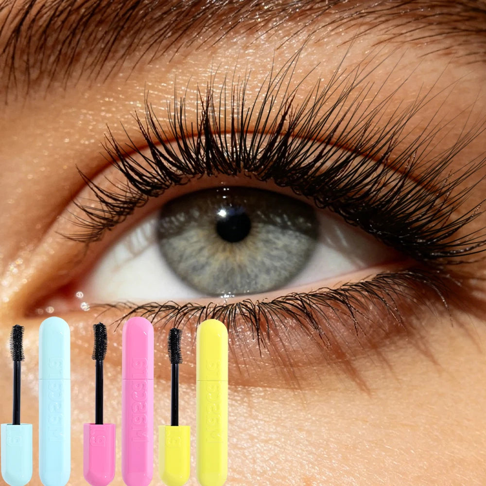 3 Pieces Mascara Set, Waterproof Long Lasting Lightweight Curling Mascara Eye Makeup Kit Zpaxo