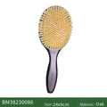 BOOMSLIFE Custom Soft Boar Bristle Hair Brush Women USA Oak Wood HairBrush Massage Sclap Wooden Comb for Hair Barber Accessories Zpaxo big size