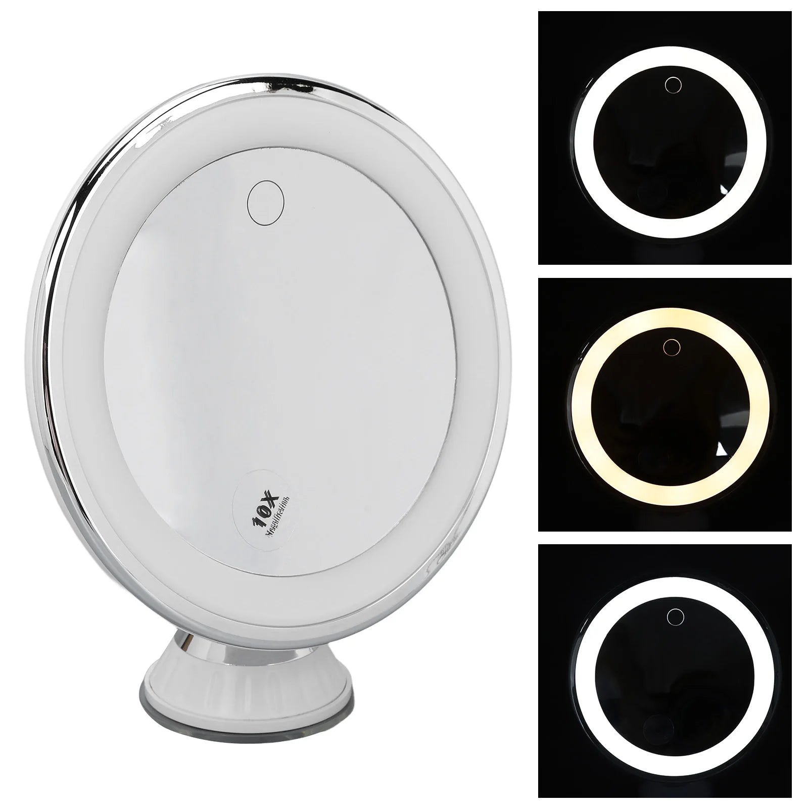 10X Magnifying Cosmetic Mirror Wide Applicability Battery Powered