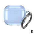 Wireless Earphone Cover TPU Shockproof Protective Skin Hook Clear