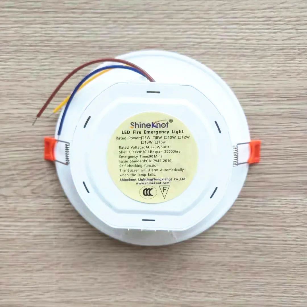LED Emergency Downlight AC200-240V Built-In Battery Backup