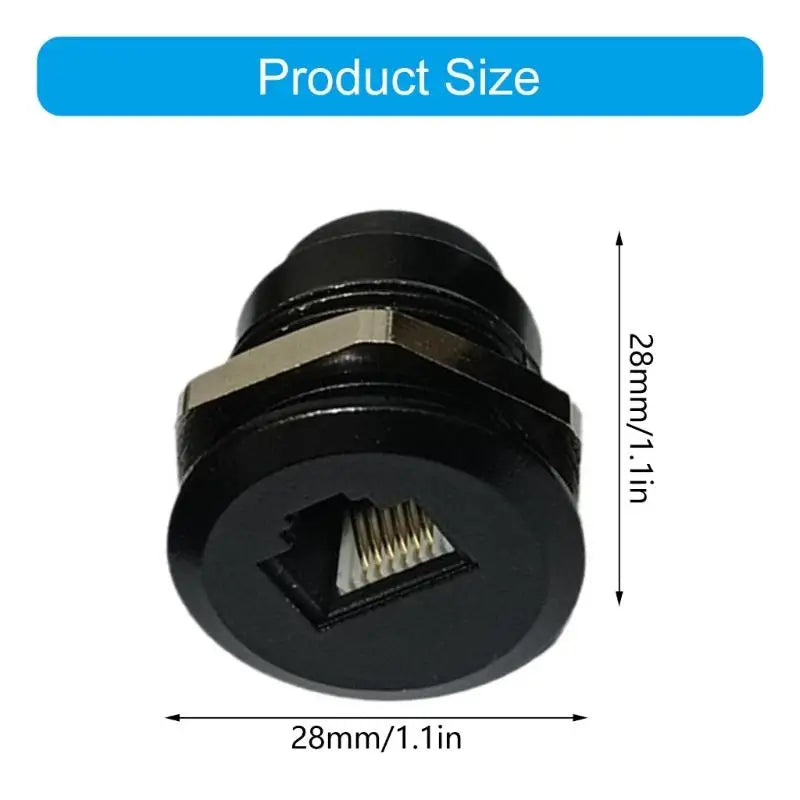 652F Industrial RJ12 6P6C Female Connectors Reinforced Design Harsh Zpaxo