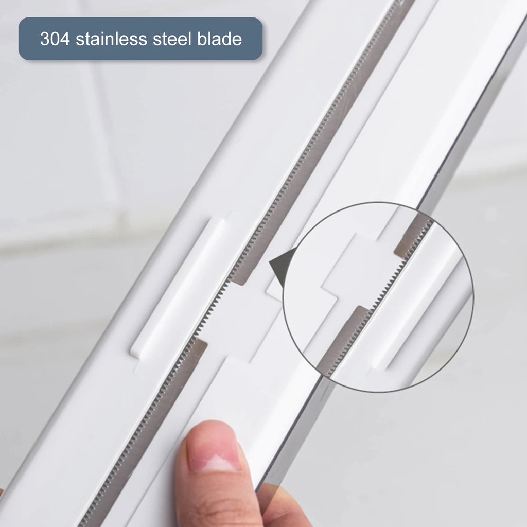 Cling Film Cutter Plastic Wrap Dispenser Kitchen Accessori Wrap Film Cutter Magnetic Cling For Food Keep Fresh with Cutter Blade Zpaxo