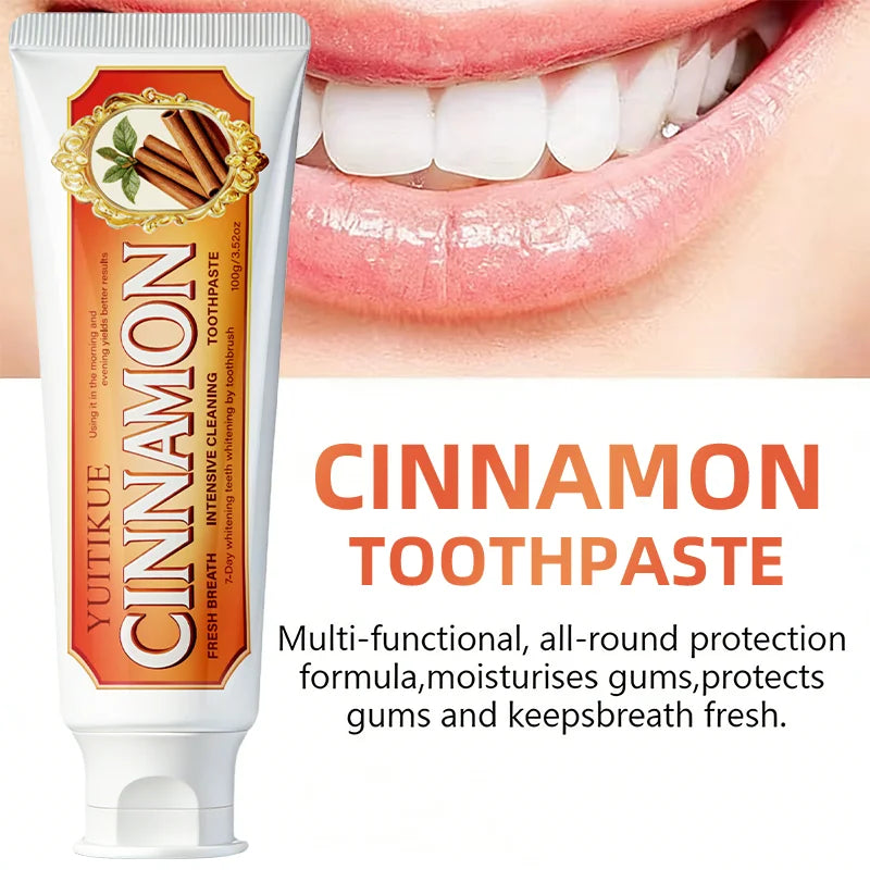 YUITIKUE Cinnamon Toothpaste – Gum Care & Fresh Breath Natural Toothpaste Zpaxo