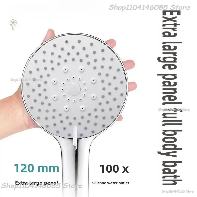 New Big Panel Shower Head 5 Modes High Pressure Rainfall Shower Handheld Overhead Shower Showerhead Bathroom Accessories Zpaxo