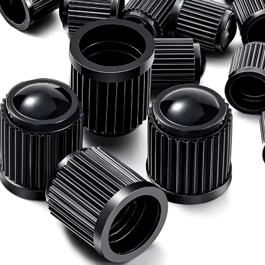 Universal Dome Tire Valve Stem Caps with O-Ring Seal – 4-Pack