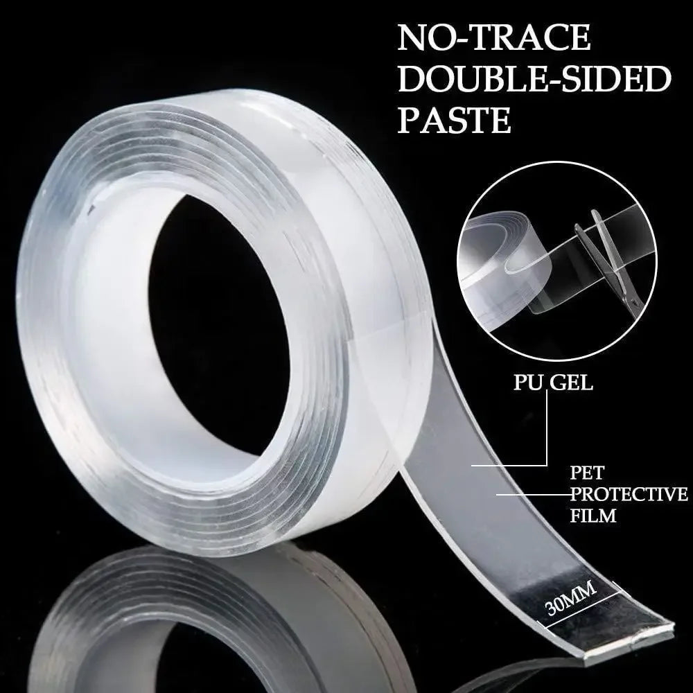1/3/5m Nano Tape Double-Sided Adhesive Tape Traceless Waterproof Tape For Bathroom Kitchen Sink Tap Gel Sticker Zpaxo