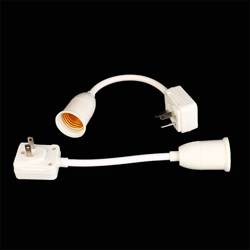 Flexible E27 Bulb Socket Extender Lamp Rotating Base Holder LED Light