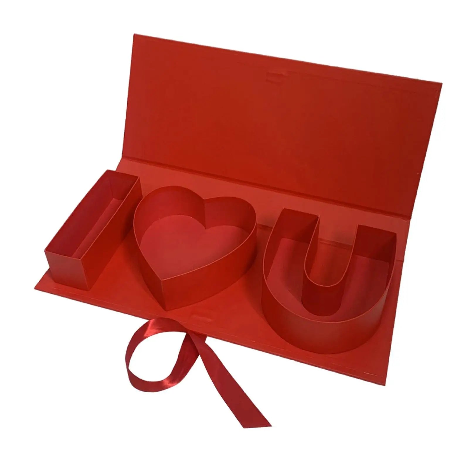 Mother Day Decor,Empty Flower Gift Box Flower Soap Box Fillable Letters Letter Shaped Box for Party Chocolate Favor DIY Craft Zpaxo Red