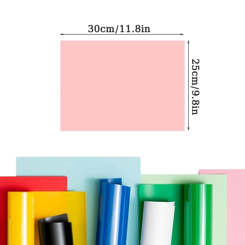 HTV Heat Transfer Vinyl for T-Shirts 11.8"x7.9" -20 Pack Perfect Iron On Vinyl for Cricut, Silhouette Cameo or Heat Press Machin Zpaxo