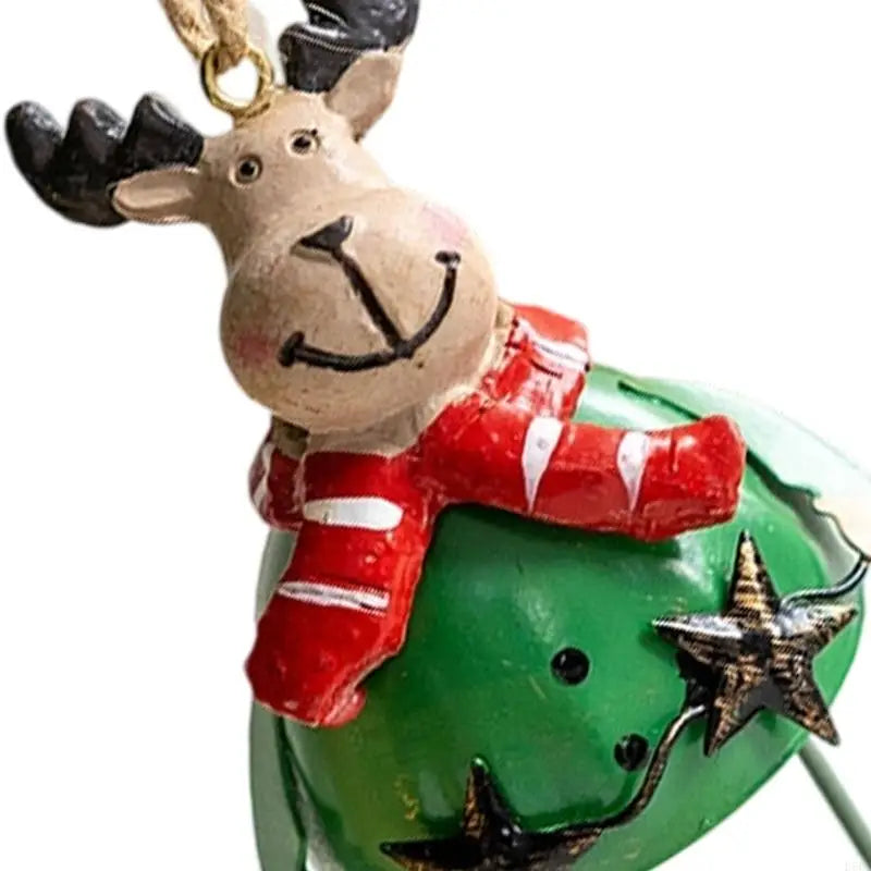 Resin Iron Christmas Hanging Decorations Santa Reindeer Indoor