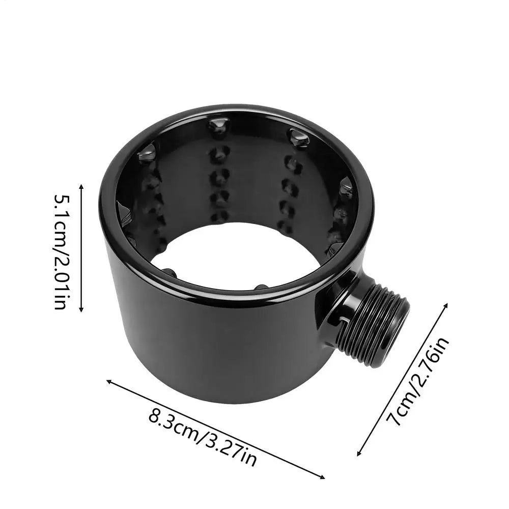 Shower Head Powerful Supercharging Hydromassage 360-Degree Ring Water