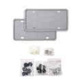 Silicone License Plate Frame Covers 2-Pack – Rust & Rattle Proof