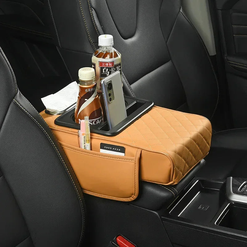 Z4P2024 new car armrest box pad heightening pad car tissue box storage bag water cup holder multi-functional storage Zpaxo