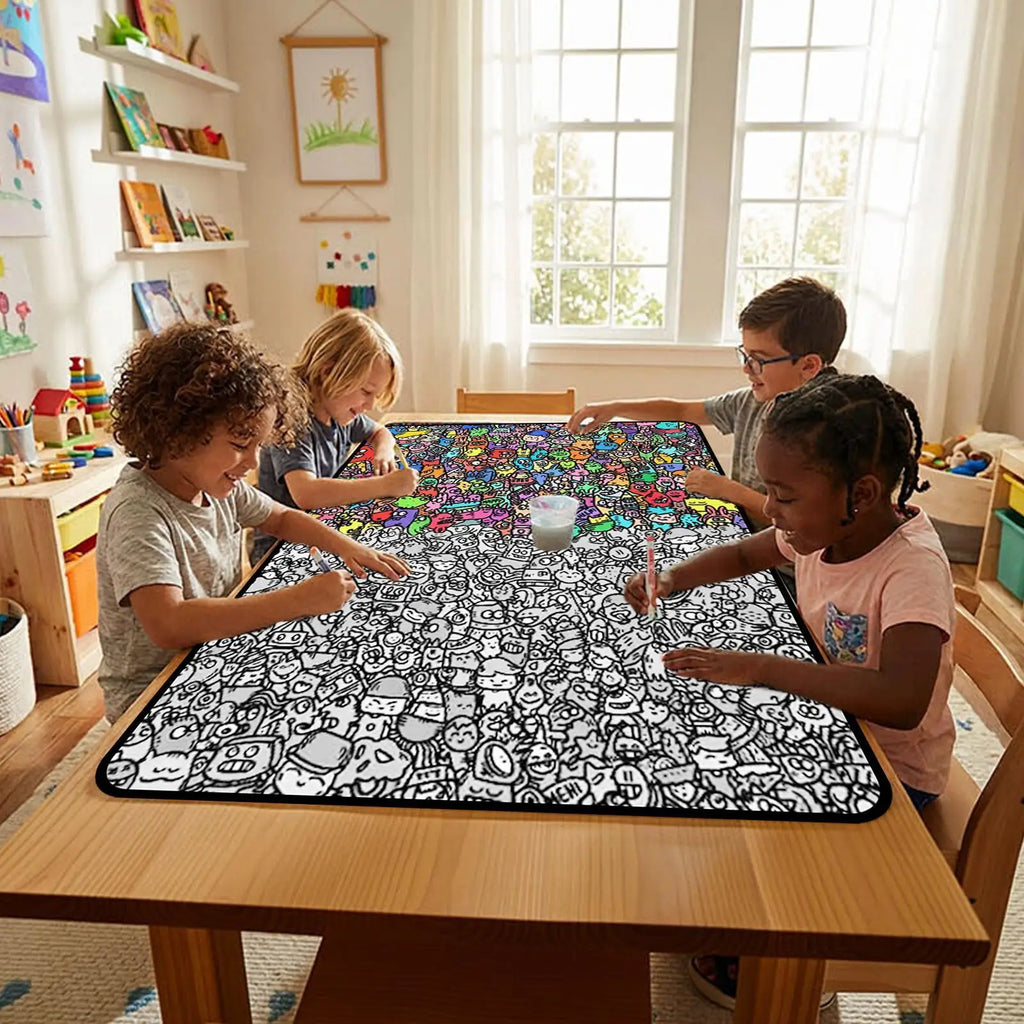 Coloring Blanket DIY Washable Sofa Throws Art Craft Kids Families