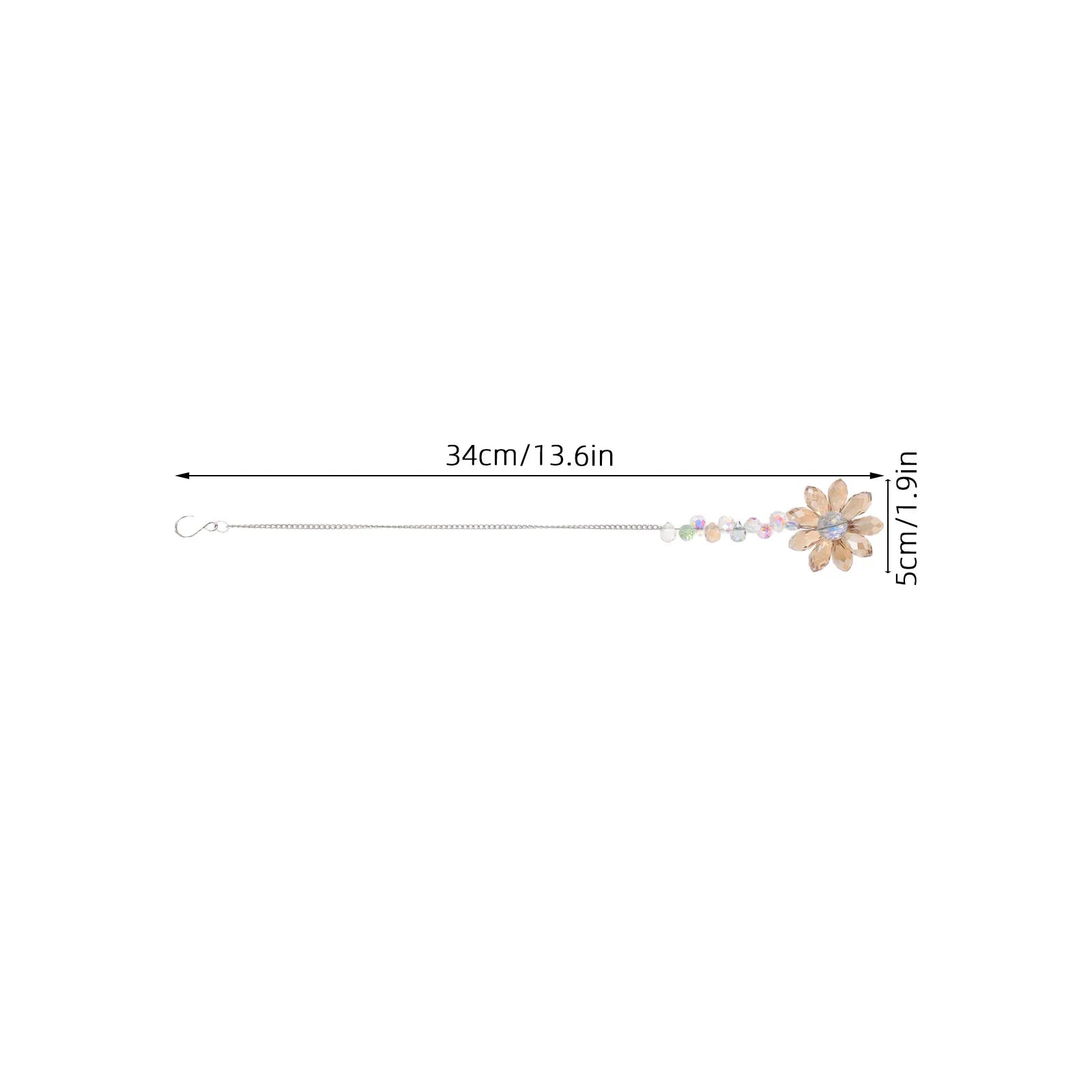 3Pcs Crystal Sunflower Hanging Suncatcher Rainbow Maker Window Garden Home Indoor Colorful Pendant Novelty Sun Catcher Zpaxo