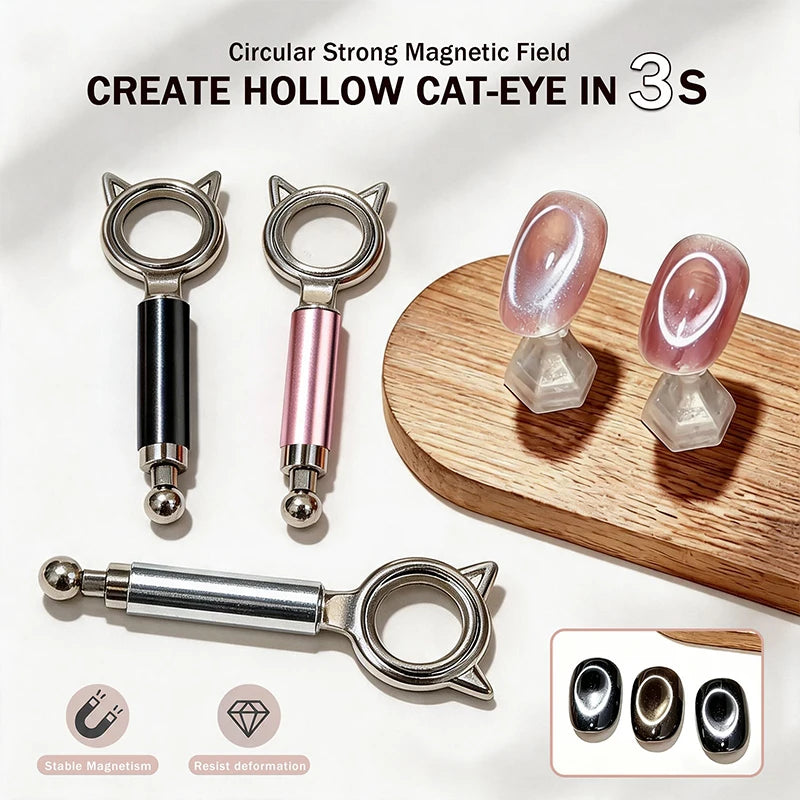 Dual-head Cat Eye Nail Magnet Ring Magnetic Tool 3-second Suction Zpaxo
