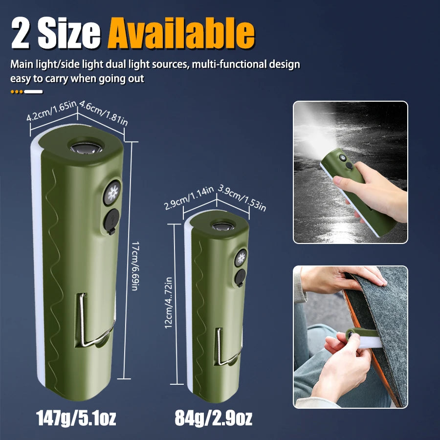 RGB LED Camping Lantern – Rechargeable Hook Tent Lamp