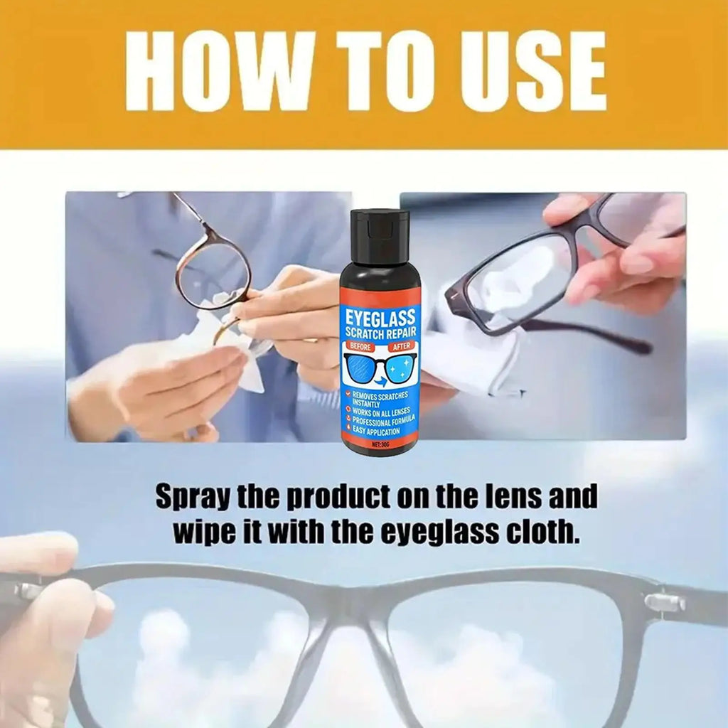 Eyeglass Lens Scratch Remover Anti Fog Cleaner Spray Glasses