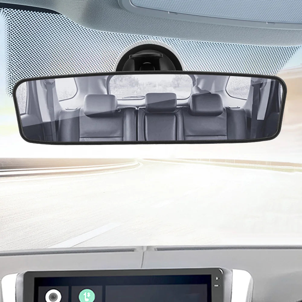 Car Rear Mirror Wide-angle Rearview Adjustable Suction Cup Auto