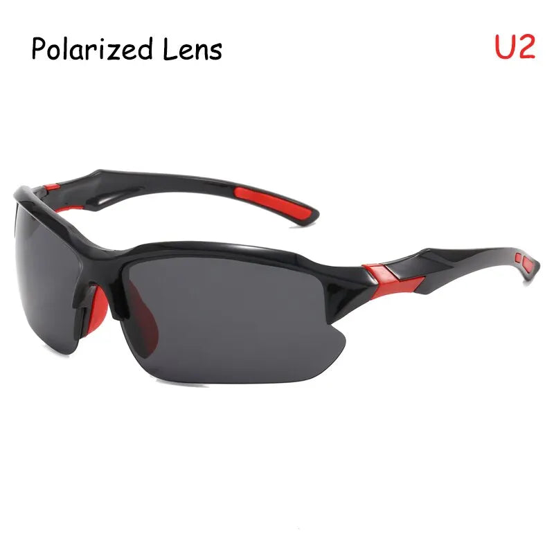Sports Polarized Cycling Glasses Road Bike Sunglasses Bicycle Goggles MTB Outdoor Sports Glasses UV 400 Running Fishing Eyewear Zpaxo U2