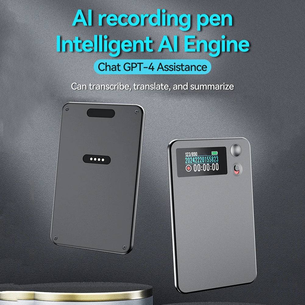 ChatGPT AI Voice Recorder Control Notetaking Device 188 Language