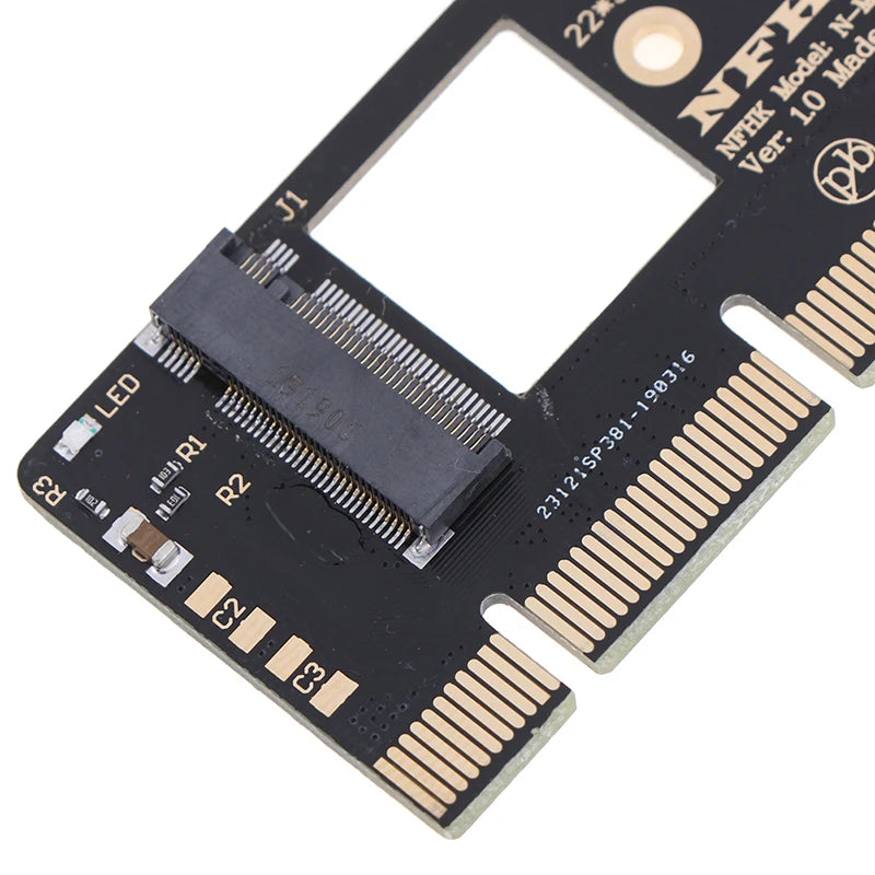 NGFF M Key 2 NVME AHCI SSD PCI-E PCI Express 3 0 16x x4 Adapter Riser