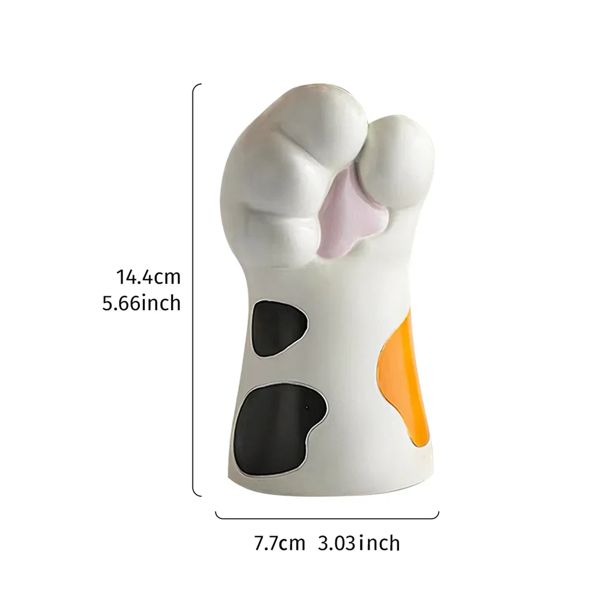 Cat's Paw Resin Vase Ceramic Flower Pot Suitable Desktop Arrangement Zpaxo B13058B