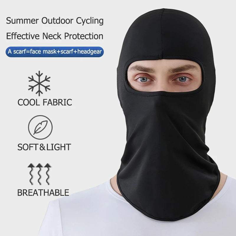 Men's Cycling Cap Balaclava Full Face Ski Mask Hood Hiking Camping Hunting Tactical Military Cap Bike Hats Neck Gaiter 1PC MTB Zpaxo