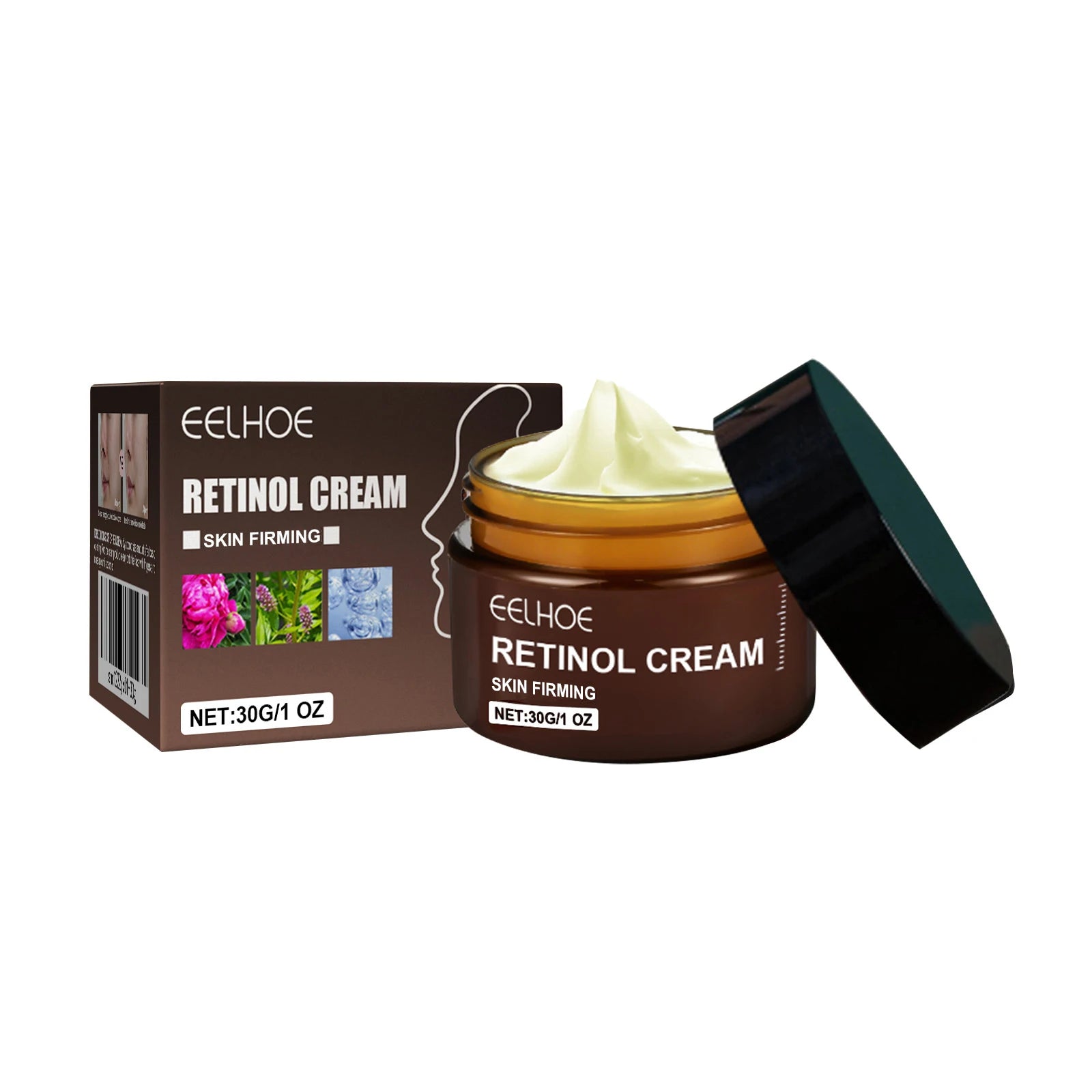 Double Retinol Facial Cream Anti-aging Fade Fine Line Wrinkle Firming Lifting Repair Skin Barrier Brightening Moisturizing Cream Zpaxo 30g
