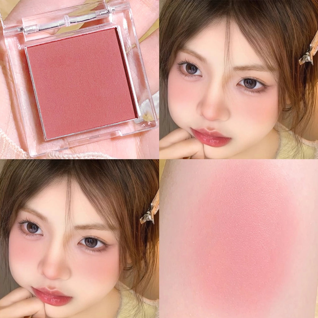 HISYI monochrome blush brightens matte nude makeup natural highlight repair three-dimensional eye shadow makeup Zpaxo