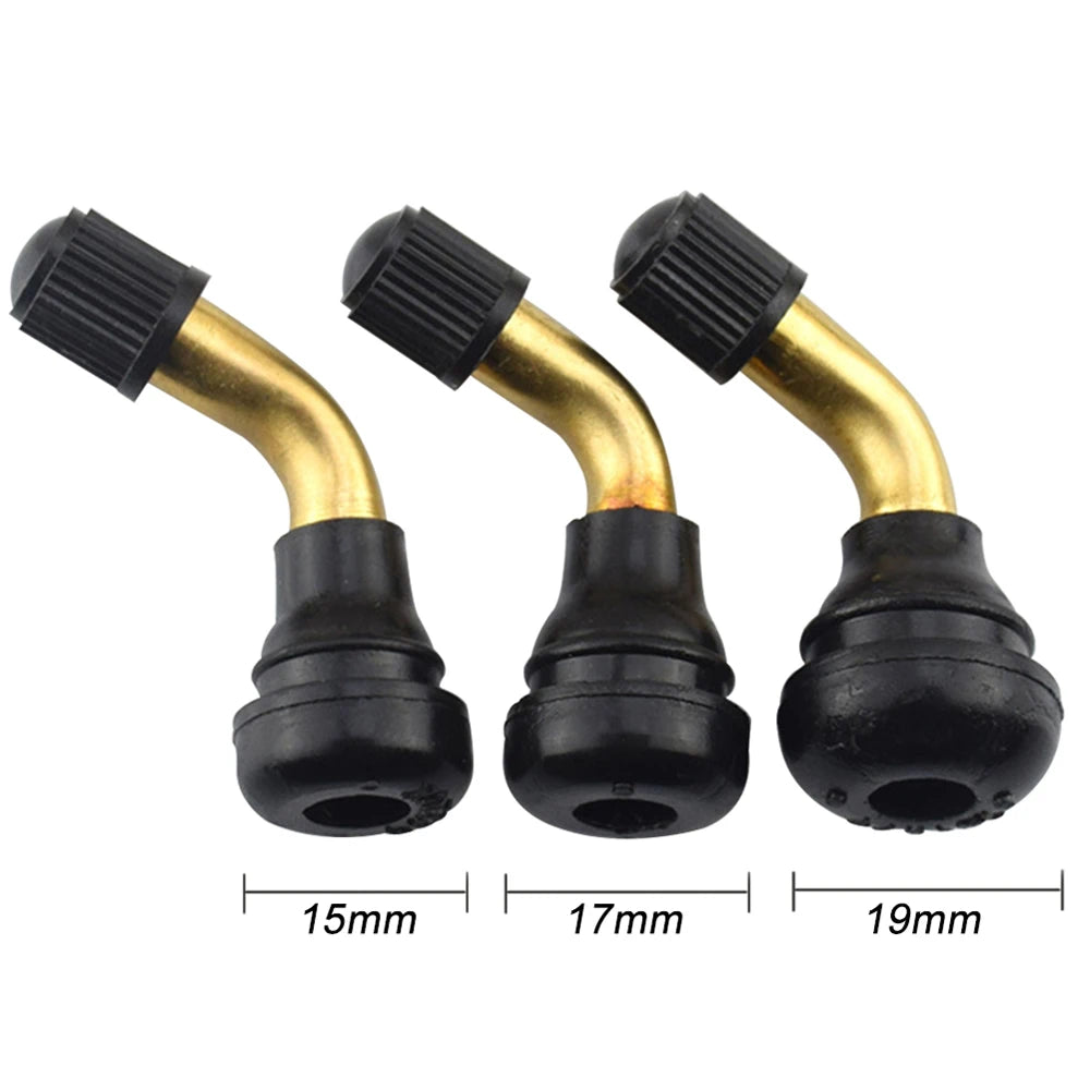 Snap-in Electric-bike Right Angle Brass Stem Caps Wheel Tire Scooter Zpaxo