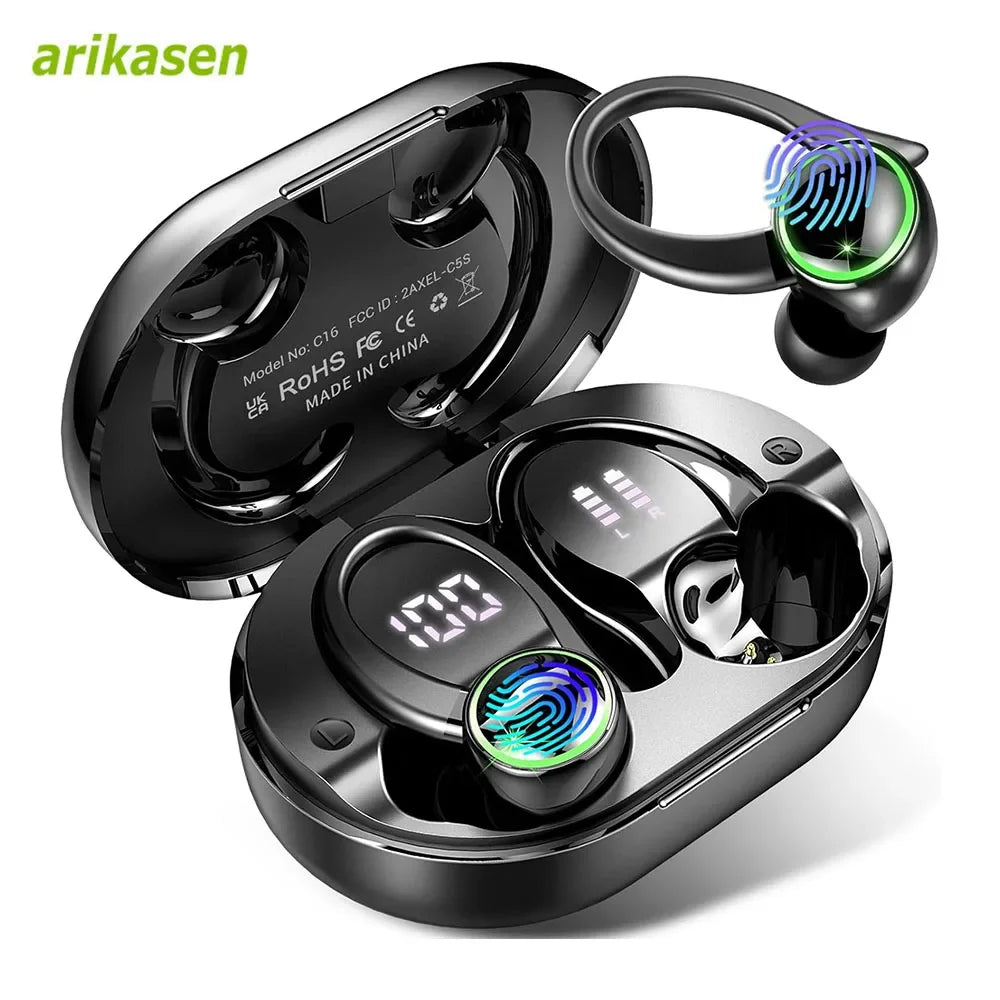 Headphones Bluetooth 5 3 Wireless Bass Stereo Over Ear Earbuds ENC