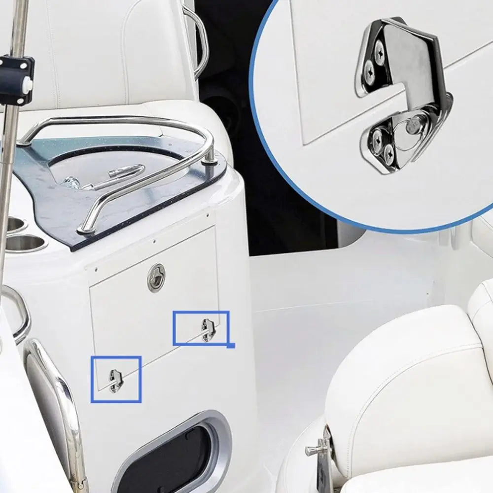 Yacht Accessory 316 Stainless Steel Boat Hinge Heavy-Duty Flip Hinge Strap Hinge Butterfly Hinge Shaped Strap Cabinet Hinge RV Zpaxo
