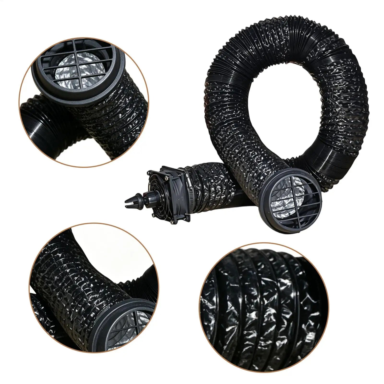 Car Air Vent Extender Foldable Fan Outlet Extension Conditioner RV