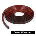 5M Self-Adhesive PVC Corner Trim Molding Strip | Skirting Line Corner Trim Strip Zpaxo wine red