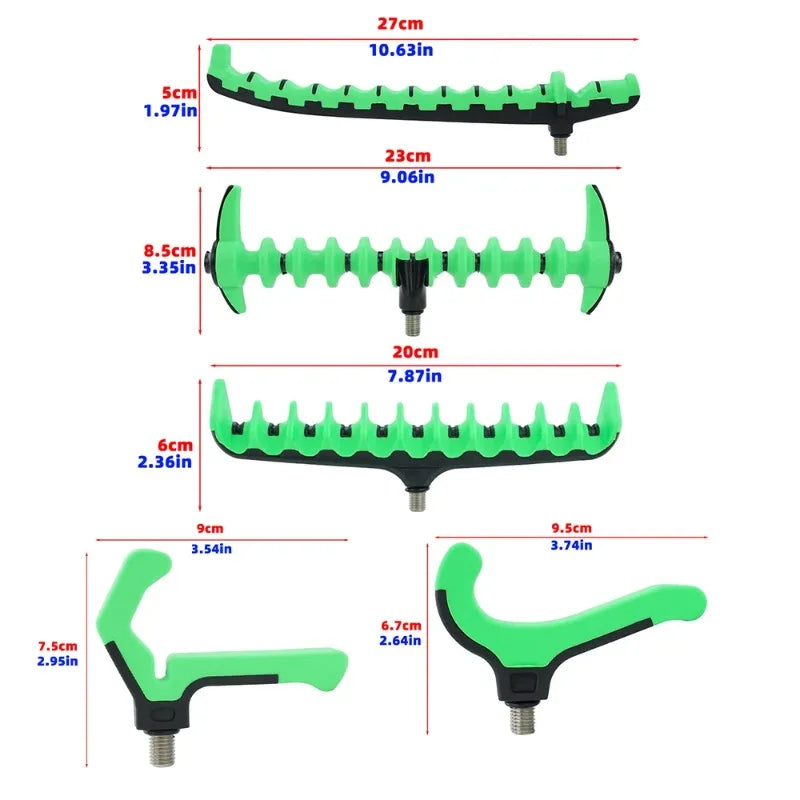 1pcs Feeder Rod Rest Head Plastic Carp Fishing Rod Rest Head for Fishing Buzz Bar Fishing Accessories AC202 Zpaxo