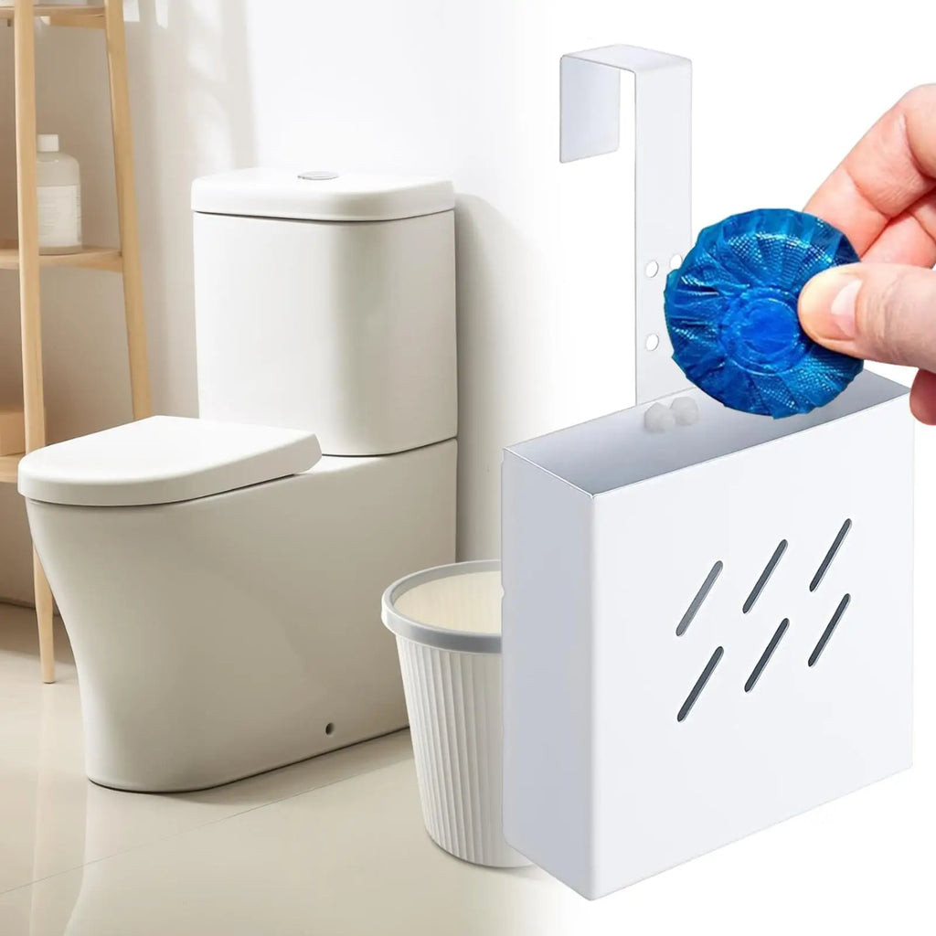 Toilet Tank Cleaner Holder Stainless Steel Storage Adjustable Hook