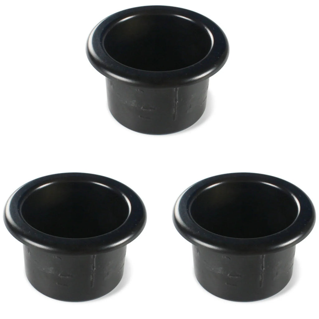 Black Car Cup Water Drink Holder Recessed RV Marine Boat Trailer