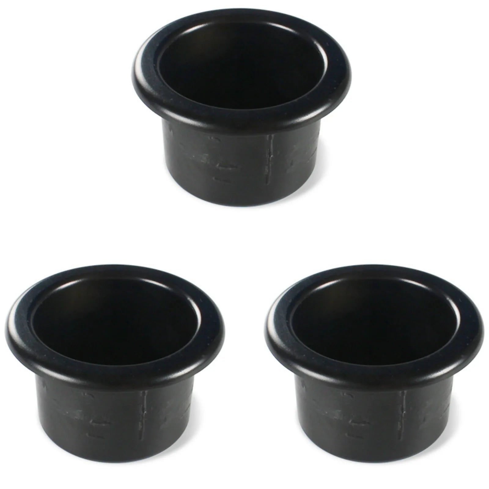 Black Car Cup Water Drink Holder Recessed RV Marine Boat Trailer