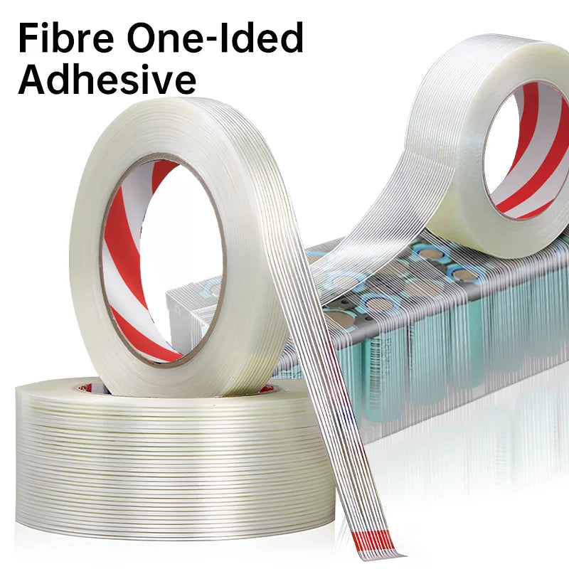 Strong Fiber Tape Filament Transparent Striped Electrical Fixed Glass