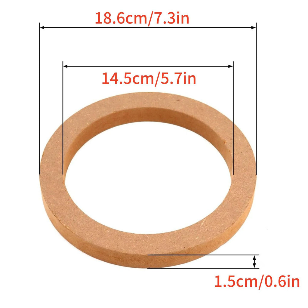 4cs 6 5-inch Universal Wooden Car Speaker Subwoofer Mounting Spacer